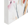Watercolor Plum & Earth Flowers Embellished Canvas Art Print - 24"x36"